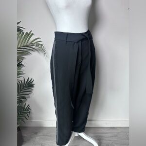 Wilfred Aritzia Jallade Women’s Black Belted Front Tie Trousers size 4